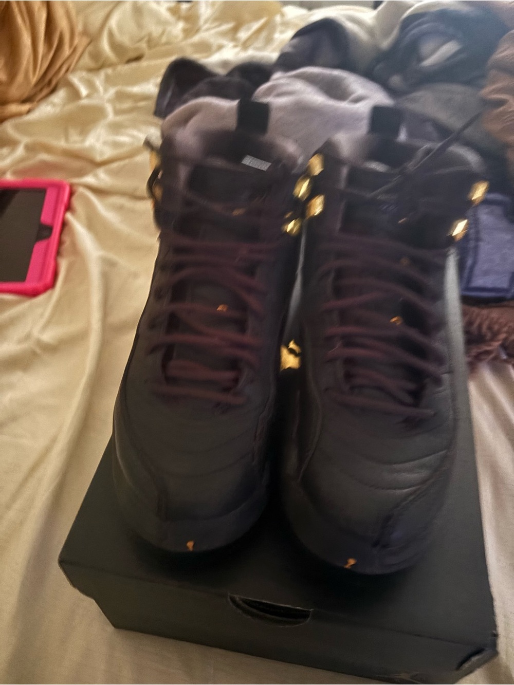 Black and Gold Jordan 12